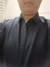 皮尔卡丹保暖衬衫男秋冬季免烫衬衣长袖加厚打底衫中青年纯色加绒内搭上衣 实拍图