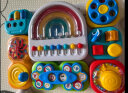 澳贝（auby）儿童玩具男女孩早教启蒙可拆可组装彩虹洞洞忙碌板游戏生日礼物 实拍图