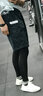 禾默运动紧身裤男弹力透气速干压缩打底长裤跑步骑行足篮球健身训练服 纯黑 2XL 实拍图