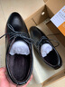 波图蕾斯轻便男士系带商务休闲皮鞋保暖正装棉鞋男 6003 黑色(加绒) 39 实拍图