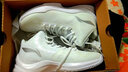 李宁篮球鞋男鞋夏季减震回弹CBA战靴闪击3白天鹅运动鞋 白/黑/银灰色 43.5 (内长275) 实拍图