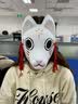 彩绘狐狸面具日式和风妖猫二次元动漫男女自拍舞会抖音 7# 实拍图