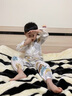 儿童睡衣男童纯棉纱布春秋款夏天家居服女童helloluobo新款小孩宝宝中小童婴儿夏季薄款空调服套装 树叶 100码【适合身高96-105CM可开档】 实拍图