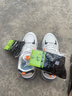 品牌断码男鞋2025新款冬季透气跑步鞋百搭运动鞋皮面休闲鞋男鞋子 W-2白灰网面 40 实拍图