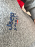 吉普（JEEP） 卫衣男圆领纯色宽松打底衫男士中青年大码男装印花长袖春秋t恤男 8005灰色 XL 实拍图