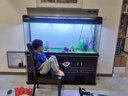 松宝中大鱼缸客厅家用落地懒人生态免换水带柜子一体自循环金鱼水族箱 下单先看   此规格是38cm鱼缸 实拍图
