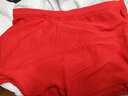 浪莎（LangSha）本命年内裤男士大红色平角裤马年情侣纯棉结婚喜庆鸿运短裤头 马上有钱【男款】 1条 XL 【男175/女170】 实拍图