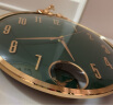 康巴丝（Compas）挂钟客厅钟表 简约时钟 卧室石英钟表挂墙 C3269-鹿头 镀金绿色 实拍图