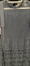 艾诺丝雅诗【商场同款】春秋款时尚蕾丝连衣裙高腰蛋糕裙中长裙20129003 黑色 M 晒单实拍图