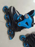 小状元溜冰鞋儿童轮滑鞋全套装品牌滑冰全闪旱冰鞋男童女童成年初学者 时风蓝【轮滑包+头盔护具套装】 L （适合37-41码） 实拍图