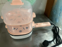 九阳（Joyoung）煮蛋器家用小型单双层蒸蛋器多功能自动断电蒸鸡蛋煎蒸一体 SK03B-GS110（双层） 实拍图