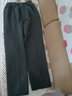 老爷车运动休闲裤子男士秋冬季款中老年人宽松紧直筒保暖裤爸爸加绒裤装 深灰色秋季款 3XL 体重145-160斤 实拍图