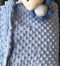 BABYGREAT婴儿安抚双面豆豆毯幼儿园豆豆被毛巾被空调被宝宝春夏毯子午睡毯 [大尺寸]憨憨牛(140*110cm） 实拍图