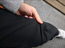 回力裤子男秋季宽松休闲裤男简约直筒男裤阔腿裤运动裤长裤黑色3XL 实拍图