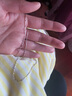 中国黄金（CHINA GOLD）足银银项链满天星锁骨链蛇骨素链元宝链盒子项链女款时尚百搭 925手工星星40cm【纪念品】 实拍图