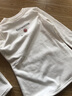 衣领飘飘纯色打底衫内搭女装长袖加绒加厚T恤上衣春秋装体恤衣服修身白色 白色加绒 M(95-105斤) 实拍图