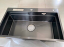 悍高（HIGOLD）厨房304不锈钢手工纳米水槽双阶梯水槽套餐洗碗池洗菜盆水槽套装 窄边68*43-裸槽 实拍图