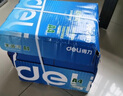 得力（deli）A4双面打印纸 复印纸 2500张 5包1箱 珊瑚海 莱茵河 办公文具草稿纸打印机纸白纸 品质升级莱茵河-适用日常办公 加厚升级80g A4 5包装-2500张 实拍图