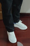 咖织（Kaazzhhee）小白鞋轻奢2024春季新款松糕厚底内增高男女鞋情侣运动休闲板鞋 雾霾蓝【千元级品质】礼盒包装 41 【男码】 实拍图
