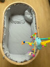 斯达露娜婴儿床实木【山毛榉】圆形环保无味多功能欧式儿童bb宝宝床 （全套)木色床+床垫+床品+蚊帐 晒单实拍图