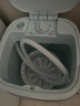小鸭小型半自动单桶迷你洗衣机 婴儿小洗衣机  内衣裤洗衣机  家用宿舍洗袜子神器WPZ1568XL 1.5公斤复古蓝+经典款 实拍图