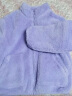 迪士尼童装儿童男女童舒棉绒外套立领保暖亲肤上衣DB241IE08紫130 晒单实拍图