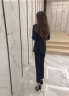 伊娅莎小西装外套女时尚职业套装气质高端总裁西服正装经理主持人工作服 蓝色单件外套 XL（建议110-120斤） 晒单实拍图