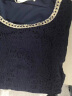 萌菲思中老年女装夏季新款t恤遮肚子妈妈装加肥加大码宽松蕾丝上衣女 深蓝色 5XL 180-200斤 晒单实拍图
