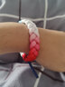 RASTAROSE【品牌官方】小狮子彩虹情侣礼物情人节限定手链男女迷你编织手绳 (常规)红白蓝渐变 经典白盒套装 实拍图