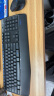 罗技（Logitech） MK345（MK346P）无线办公键鼠套装鼠标键盘 全尺寸防泼溅设计多媒体 MK345黑灰色 实拍图