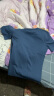 AK ARMY 春夏款短袖t恤男士休闲百搭纯棉圆领T恤打底衫 海军蓝 M（120-138斤） 实拍图
