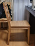 源氏木语实木餐椅家用餐桌椅子橡木靠背椅原木现代简约木椅书桌椅原木色餐椅（460*540*900mm） 晒单实拍图