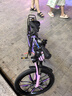 永久儿童自行车6-10-15岁以上中大童变速减震山地车单车赛车男女孩 十刀-粉紫【减震碟刹/整车发货】 22寸单速【适合140-160cm】 实拍图