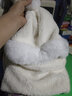 浩冠（HAOGUAN）帽子女士秋冬季毛线帽新款保暖骑车防风面罩防寒加厚护颈围巾一体 白色 均码有弹性 实拍图