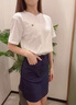 欧若婷雅新款连衣裙女装套装韩版2025时尚气质牛仔裙子女夏天小个子两件装 套装（有图案） L 实拍图