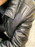 萨拉维夫（Sllavif）品牌男士真皮皮衣夹克男春季款2024新款中青年皮夹克外套 黑色 165/M 建议90-110斤 晒单实拍图