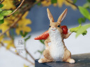 真自在新品小兔子摆设客厅花盆摆件田园风格装饰品创意工艺品礼品儿童节送朋友生日礼物 顶着萝卜的小兔子 实拍图