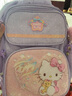 Hello Kitty小学生书包女1-3年级儿童书包大开口轻便3D浮雕卡通kT双肩背包 KT0160B（紫色） 实拍图