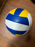 红双喜（DHS）5号充气软式中考排球学生比赛用球女初学者训练成人男生考试用 5号 五角星版蓝+网 实拍图