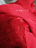 希诗歌 睡衣女春夏季薄款冰丝女士睡衣家居服套装 B系-大红色 L（建议100-120斤） 晒单实拍图