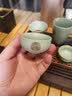 竹制密胺小茶盘托盘储水排水两用茶台茶海创意合金仿黑檀木色功夫茶具盘 中号/储排双用(胡桃/窗花)-密胺/黑 实拍图