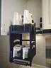 浅居纳米黑升降拉篮厨房橱柜下拉式吊柜拉篮置物架铝合金调味调料架蓝 400柜【玛尔斯系列】加厚承重 实拍图