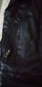 比菲力（BEVERRY）头层真皮皮衣男海宁绵羊皮外套修身韩版男士机车皮夹克夹克外套 黑色夹棉款 4XL 实拍图