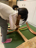 风叶青青北欧实木书桌电脑桌简约现代家用学生写字台卧室书房简易办公桌 胡桃色单桌+牛角椅（升级版） 120cm*60cm*75cm双抽屉 实拍图