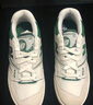 NEW BALANCE  NB550 官方板鞋男鞋女鞋情侣复古低帮百搭潮鞋休闲运动鞋 白色/浅灰/墨绿 BB550WT1 37 (脚长22.5cm) 实拍图