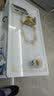 初暖茶几电视柜组合实木钢化玻璃双层茶台定制边几小户型客厅茶几桌 纯白色+花纹玻璃  茶几100*50*40  实拍图