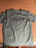 Calvin Klein Jeans夏季男女情侣中性摩登霓虹ck印花休闲圆领短袖T恤J318289 LDT-绿色 L （推荐150-165斤） 实拍图