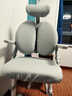 彩虹宝贝 儿童学习椅中小学生家用写字椅可调节手摇升降靠背座椅追背椅 追背椅+扶手+头枕-灰【专利款】 学习椅6-18岁儿童书桌椅 实拍图