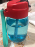 特百惠（Tupperware）水杯CC企鹅杯350ml嘟嘟杯迷你乐活 可爱带吸管便携防漏水杯子 cc杯薄荷蓝 350ml 实拍图