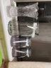 军英（JUNYING） 军英 玻璃花瓶彩色磨砂透明水培植物插花瓶客厅餐厅摆件花瓶 加厚水晶玻璃瓶33-4 1只装 实拍图